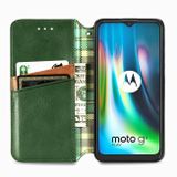 Peňaženkové kožené púzdro na Motorola Moto G9 PLay / E7 Plus - Zelená