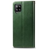 Peňaženkové kožené puzdro na Samsung Galaxy A42 5G - Zelená
