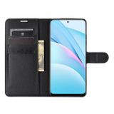 Peňaženkové kožené puzdro LITCHI na Xiaomi Mi 10T Lite 5G - Čierna