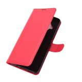 Peňaženkové kožené puzdro LITCHI na Xiaomi Mi 10T Lite 5G - Červená