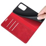 Peňaženkové kožené puzdro MAGNETIC na Oppo Reno 5 Z - Červená
