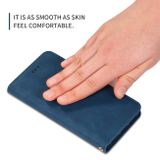 Peňaženkové kožené puzdro na Samsung Galaxy A10 - Námornícka modrá