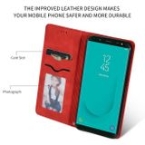 Peňaženkové kožené puzdro Business na Samsung Galaxy J6 Plus 2018 – Červená
