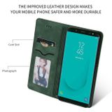 Peňaženkové kožené puzdro Business na Samsung Galaxy J6 Plus 2018 – Zelená