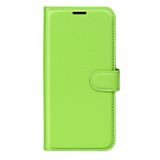 Peňaženkové kožené puzdro LITCHI na Xiaomi Redmi Note 11 Pro - Zelená