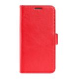 Peňaženkové kožené puzdro SINGLE na Xiaomi Redmi Note 11 Pro - Červená