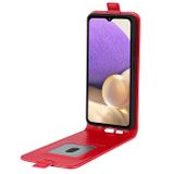 Peňaženkové kožené puzdro VERTICAL na Samsung Galaxy A53 5G - Červená