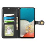 Peňaženkové kožené puzdro COLOR na Samsung Galaxy A53 5G - Čierna