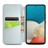 Peňaženkové kožené puzdro Blooming na Samsung Galaxy A73 5G - Šedá