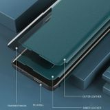 Knižkové puzdro Electroplating Mirror na Samsung Galaxy A23 5G - Modrá