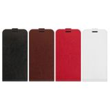 Peňaženkové kožené puzdro VERTICAL na Motorola Moto G32 - Červená