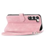 Peňaženkové kožené puzdro ZIPPER na Samsung Galaxy S23 Plus 5G – Ružovozlatá