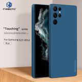 Gumený kryt PINWUYO na Samsung Galaxy S23 Ultra 5G - Modrá