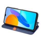 Peňaženkové kožené puzdro Cubic na Honor X8 5G/X6 - Modrá