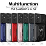 Gumený kryt FOLDING Camshield na Samsung Galaxy A34 5G - Červená
