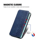 Peňaženkové kožené puzdro Cubic na Honor Magic5 Lite - Modrá