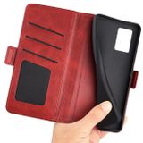 Peňaženkové kožené puzdro Dual-side na Motorola Edge 30 Neo - Červená