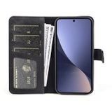 Peňaženkové kožené puzdro STITCHING na Xiaomi 13 – Čierna