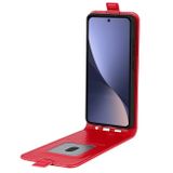 Peňaženkové kožené puzdro TEXTURE na Xiaomi 13 – Červená