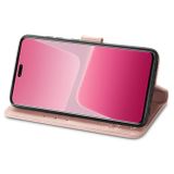 Peňaženkové kožené puzdro FOUR-LEAF na Xiaomi 13 Lite - Ružové zlato