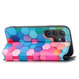 Peňaženkové 3D puzdro CaseNeo na Samsung Galaxy S24 Ultra 5G - Colorful Cube