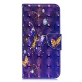 Peňaženkové 3D puzdro na Samsung Galaxy A30 - Purple Butterfly