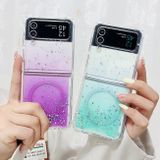 Gumený Glitter kryt Magsafe na Samsung Galaxy Z Flip4 - Ružová