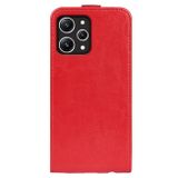 Kožené puzdro Vertical na Xiaomi Redmi 12 - Červená
