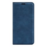 Peňaženkové kožené puzdro Retro-Skin na Samsung Galaxy S24 5G - Tmavo modrá