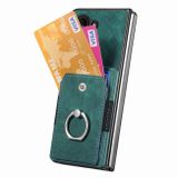 Ring Holder kryt Wallet na Samsung Galaxy Z Fold5 - Zelená