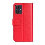 Peňaženkové kožené puzdro R64 Texture na Moto G54 5G / G54 5G Power Edition - Červená