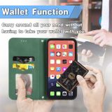 Peňaženkové kožené puzdro Retro na iPhone 15 Pro Max - Zelená