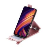 Peňaženkové kožené puzdro Vertical Flip na Samsung Galaxy A25 5G - Ružová
