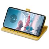 Peňaženkové kožené puzdro Cat and Dog na Motorola Edge 40 Neo - Žltá