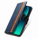 Peňaženkové kožené puzdro CaseNeo Splicing na Xiaomi 13T / 13T Pro - Modrá