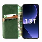 Peňaženkové kožené puzdro Cubic na Xiaomi 13T / 13T Pro - Zelená