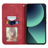Peňaženkové kožené puzdro Retro na Xiaomi 13T / 13T Pro - Červená