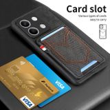 Kožený kryt Denim Card na Xiaomi Redmi Note 13 - Čierna