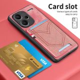 Kožený kryt Denim Card na Xiaomi Redmi Note 13 Pro+ - Ružová