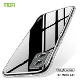 Gumený kryt MOFI Ming na Motorola Moto G34 5G - Transparentná