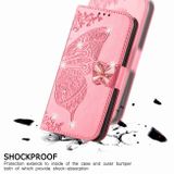 Peňaženkové kožené puzdro Butterfly na Xiaomi 13T / 13T Pro – Ružová