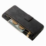 Peňaženkové kožené puzdro Retro na Samsung Galaxy Z Fold4 - Čierna