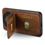 Kožený kryt Suteni H02 Wallet na Honor Magic6 Pro - Hnedá