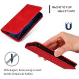 Peňaženkové kožené pouzdro na iPhone 11 Pro Max Magnetic - Red