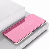 Knižkové puzdro Electroplating Mirror na iPhone 11 Pro - Ružová