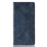 Peňaženkové kožené puzdro MAGNETIC na LG G8S - Modrá