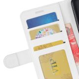 Peňaženkové kožené puzdro na Huawei Mate 30 Lite– Biela