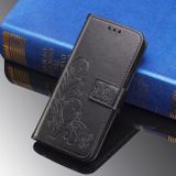Peňaženkové kožené puzdro ROSES na Sony Xperia 5 - Čierna