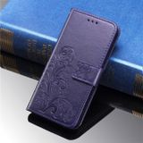 Peňaženkové kožené puzdro ROSES na Sony Xperia 5 - Fialová
