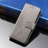 Peňaženkové kožené puzdro ROSES na Sony Xperia 5 - Sivá